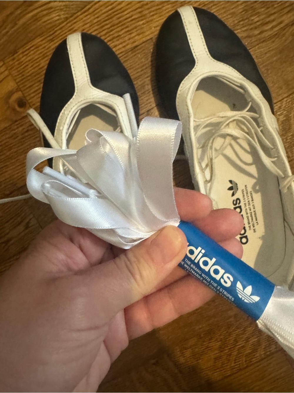 adidas Mei Taekwondo ballet White Leather Low-Top Sneakers - Picture 4 of 4